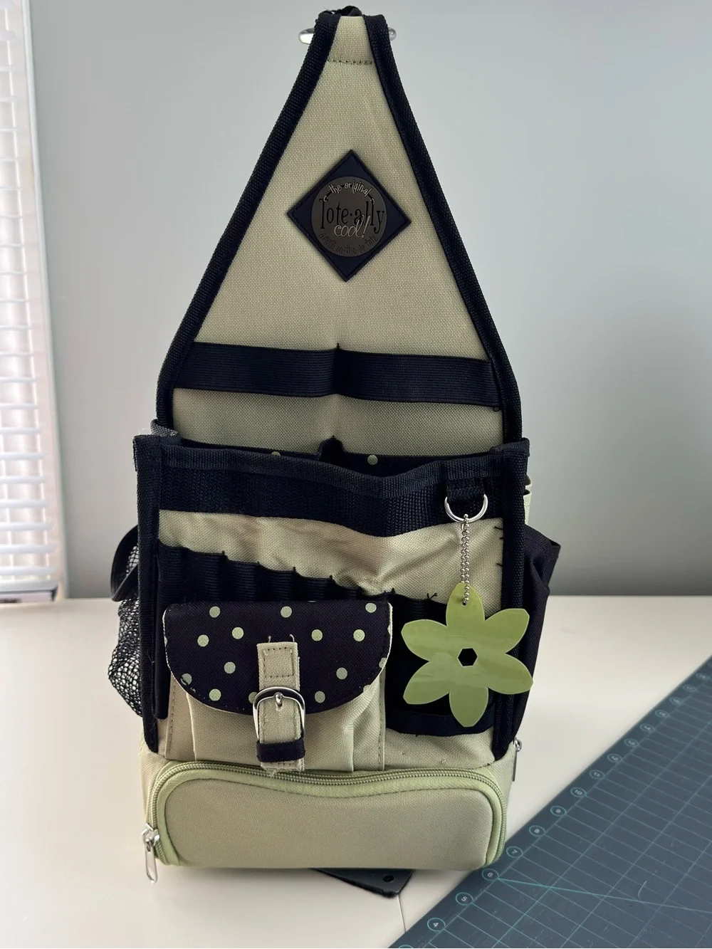Light green and Black Craft Caddy